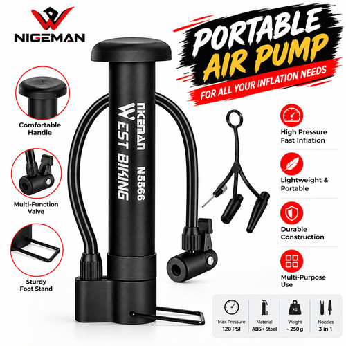 Mini bicycle pump portable - bicycle,