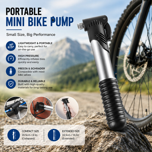 Portable mini bike pump - mini,