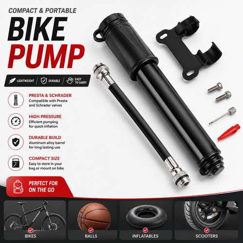 Mini bicycle pump portable - pump,