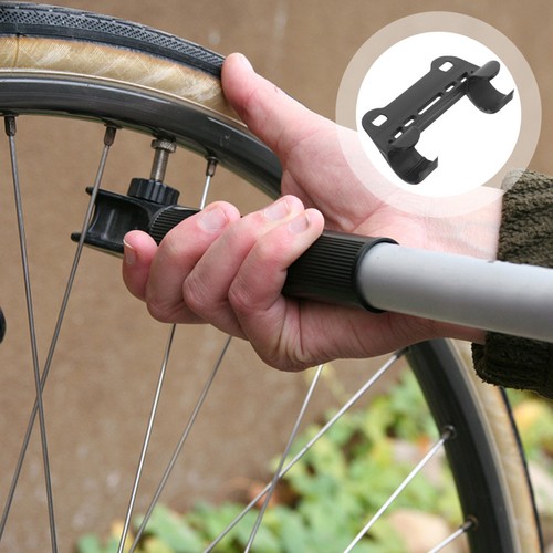 Black nylon bike pump - black,