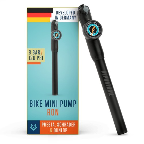 Mini bike pump - pump, gauge