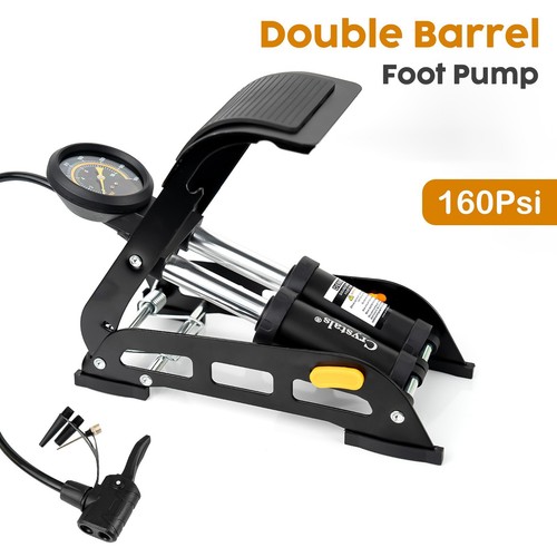 Foot pump double barrel - pump,