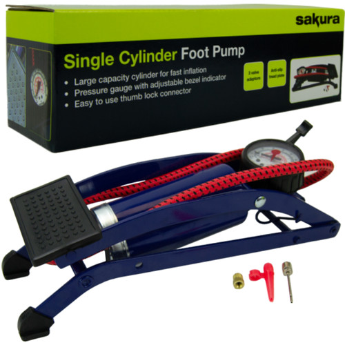 Single barrel foot pump - single,