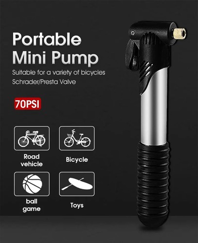 Portable mini bike pump - bike,